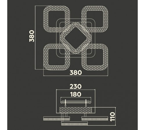 Потолочная люстра Ambrella Light FA3914 FA