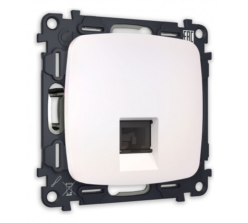 Розетка Ethernet RJ-45 и со шторками, без рамки Ambrella Volt MO212010 Quant