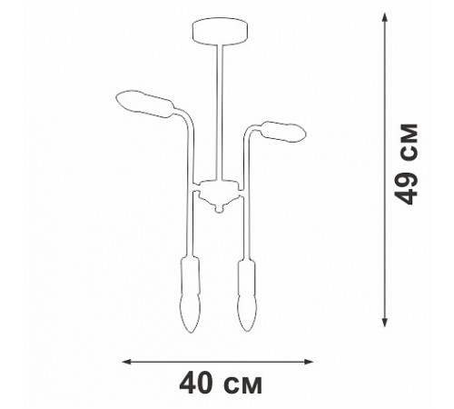 Люстра на штанге Vitaluce V3022-1/4PL V3022