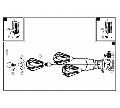 Подвесной светильник Eglo 94191 Tarbes
