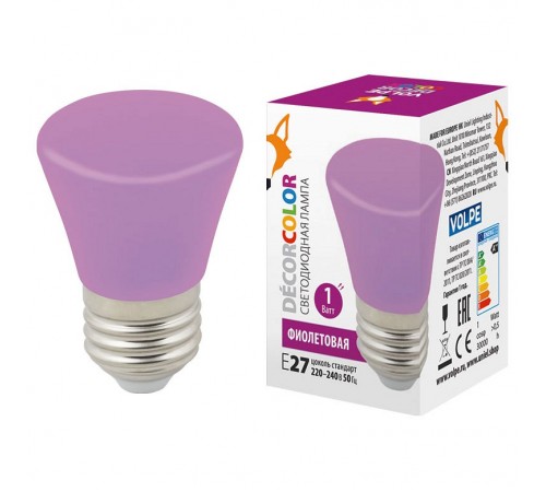 Лампа светодиодная Volpe UL-00005644 Décor Color