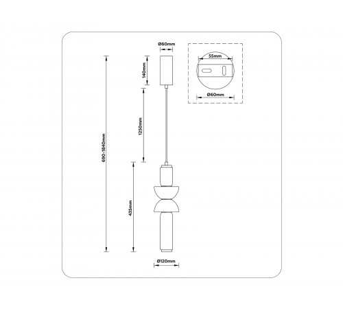 Подвесной светильник Ambrella Light LH11021 LH