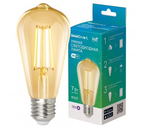 Лампа светодиодная с управлением через Wi-Fi Uniel UL-00011657