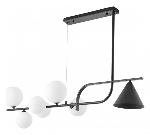 Светильник на штанге LUMINA DECO LDP 7036-7 BK+WT AMADEO