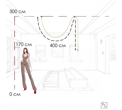 Подвесной светильник Loft it 10388A Brass Thread