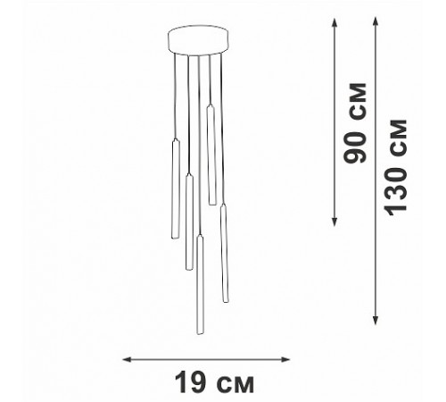 Подвесной светильник Vitaluce V3045-0/5S V3045
