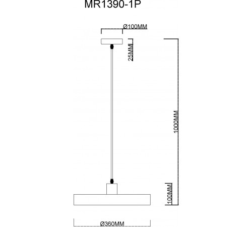 Подвесной светильник MyFar MR1390-1P Ria