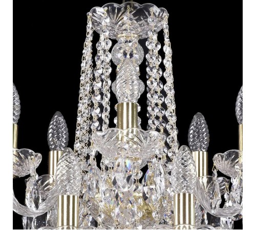 Подвесная люстра Bohemia Ivele Crystal 1402/10+5/195/2d/G 1402