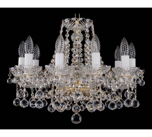 Подвесная люстра Bohemia Ivele Crystal 1413/10/165/G/Balls 1413