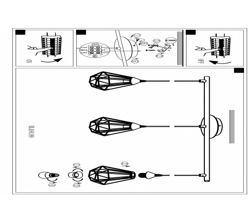Подвесной светильник Eglo 94189 Tarbes