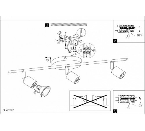 Спот Eglo 92597 Buzz-LED
