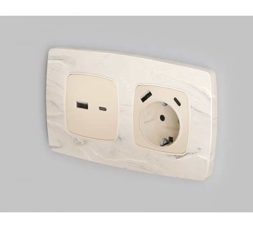 Рамка на 2 поста Ambrella Volt OF940602 Opera