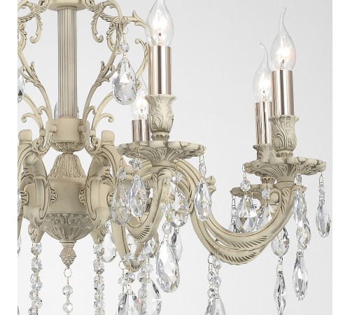 Подвесная люстра Lucia Tucci BARLETTA 1730.8 cream white Barletta
