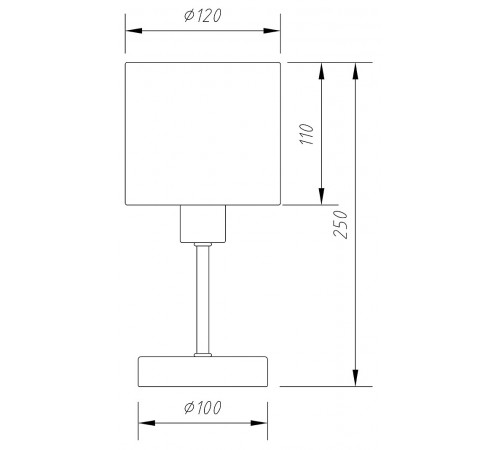 Настольная лампа декоративная Escada 1109/1 Chrome/Beige Denver