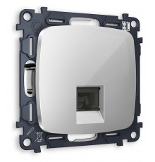 Розетка Ethernet RJ-45 и со шторками, без рамки Ambrella Volt MO412010 Quant