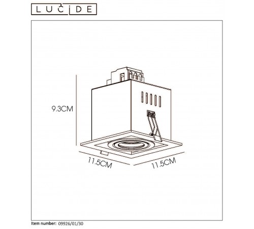 Встраиваемый светильник Lucide 09926/01/30 Chimney