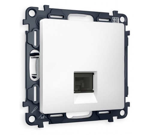 Розетка Ethernet RJ-45 и со шторками, без рамки Ambrella Volt MA132010 Quant