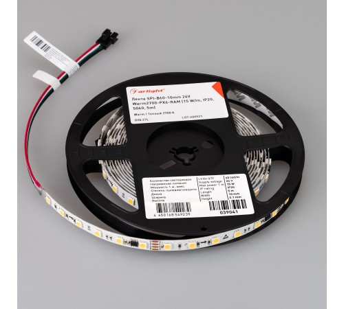 Лента светодиодная Arlight 039041 SPI