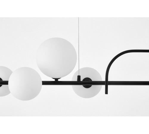 Светильник на штанге LUMINA DECO LDP 7036-7 BK+WT AMADEO