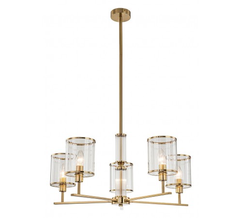 Люстра на штанге Indigo 13022/5R Brass Dante