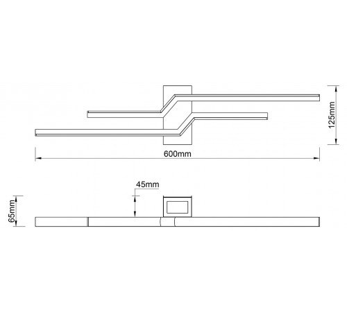 Бра Escada 10219/2LED Black Rail
