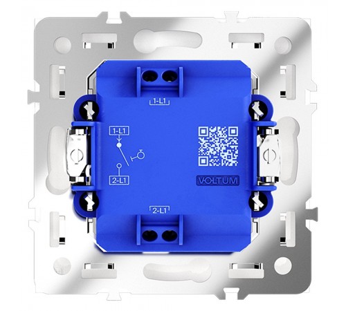 Выключатель одноклавишный без рамки Voltum VLS010602 S70