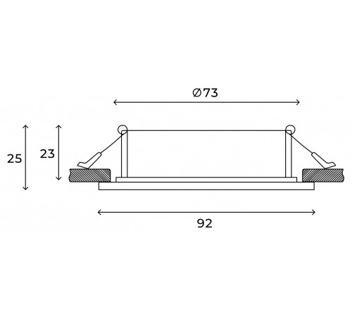 Встраиваемый светильник Hesby Lighting HSBL_0112 Eclipse