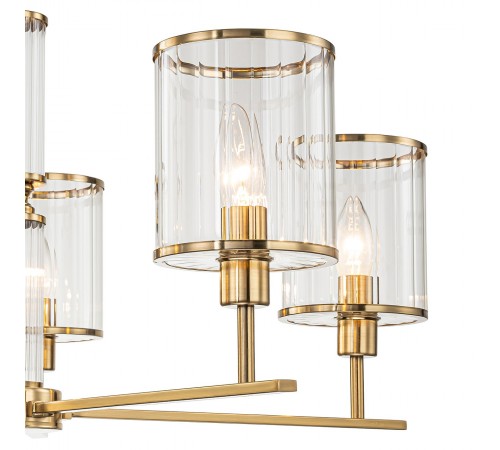 Люстра на штанге Indigo 13022/5R Brass Dante