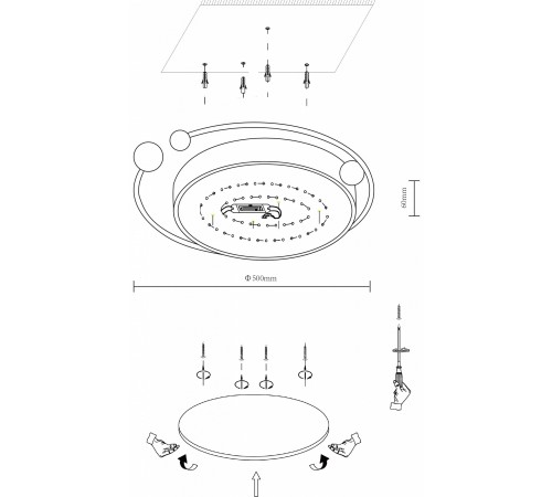 Накладной светильник Velante 435-307-02 Velante
