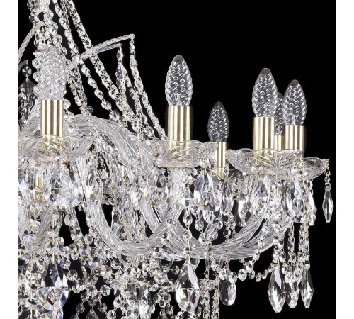 Подвесная люстра Bohemia Ivele Crystal 1411/16/360/G 1411