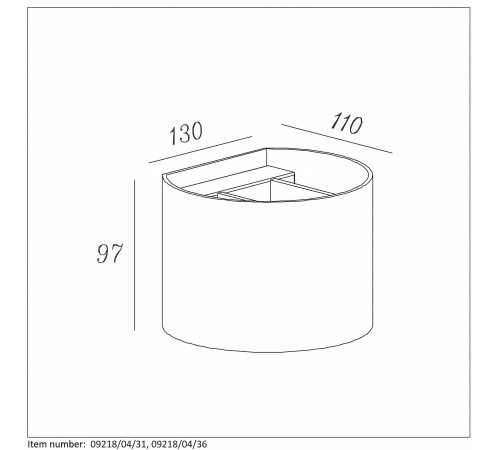 Накладной светильник Lucide 09218/04/36 Xio