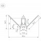 Профиль встраиваемый угловой внешний Arlight 043163 ARH-DECORE