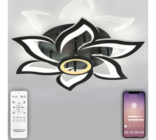 Потолочная люстра Natali Kovaltseva HIGH-TECH LED LAMPS 82020 BLACK OLIMP