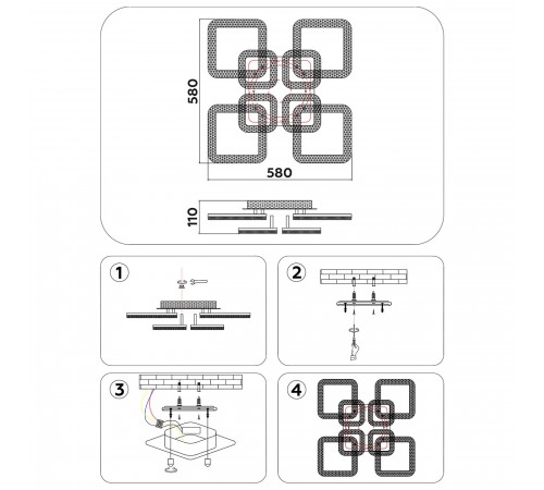 Потолочная люстра Ambrella Light FA3921 FA
