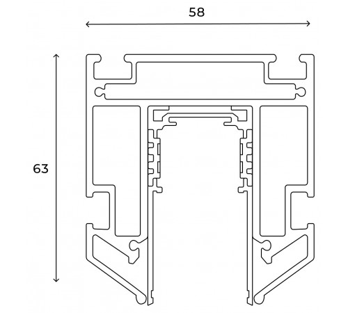 Профиль-держатель Hesby Lighting 0072 ElDeko