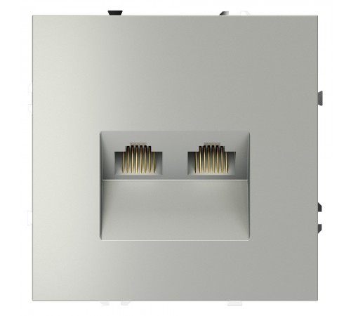 Розетка двойная Ethernet RJ-45 без рамки Voltum VLS060205 S70