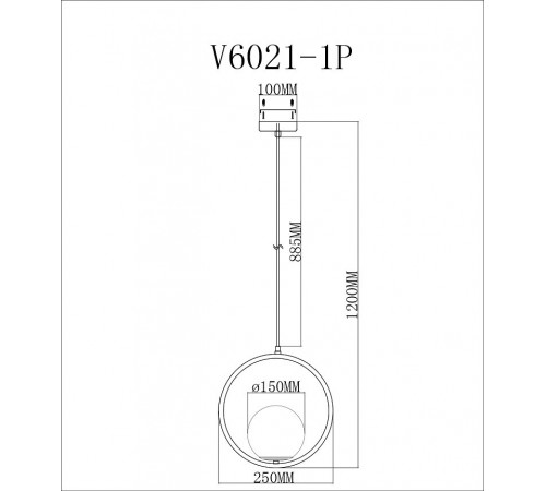 Подвесной светильник Moderli V6021-1P Barocco