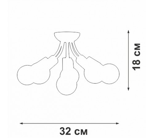 Потолочная люстра Vitaluce V3927-1/6PL V3927