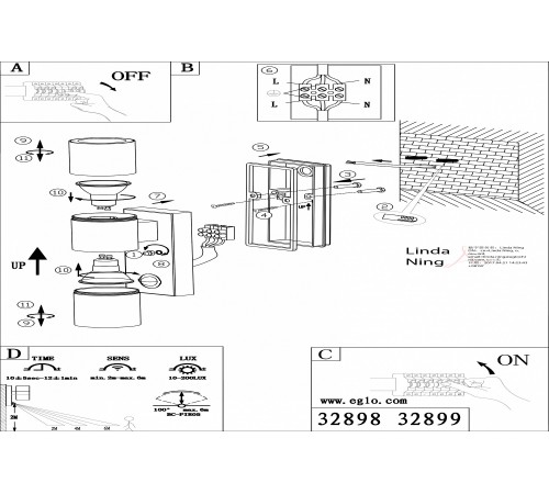 Светильник на штанге Eglo 32899 Riga 5