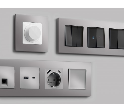 Рамка на 1 пост Ambrella Volt AF250501 Qubi