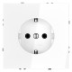 Розетка с заземлением, без рамки Voltum VLS040101 S70