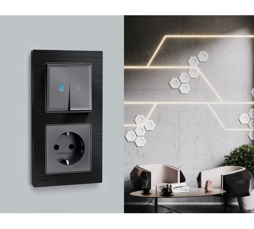 Рамка на 3 поста Ambrella Volt AF550503 Platos Металл