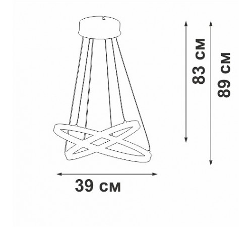 Подвесной светильник Vitaluce V2515DT-0/2S V2515DT