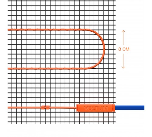 Нагревательный мат Voltum VLT01-200-10 Т200