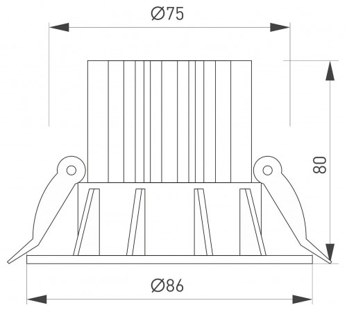 Встраиваемый светильник Arlight 044624 FOGGY
