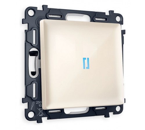 Выключатель проходной одноклавишный с подсветкой Ambrella Volt MA302040 Quant