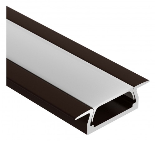 Профиль встраиваемый Arlight 017655 MIC-F-2000 ANOD Brown Deep