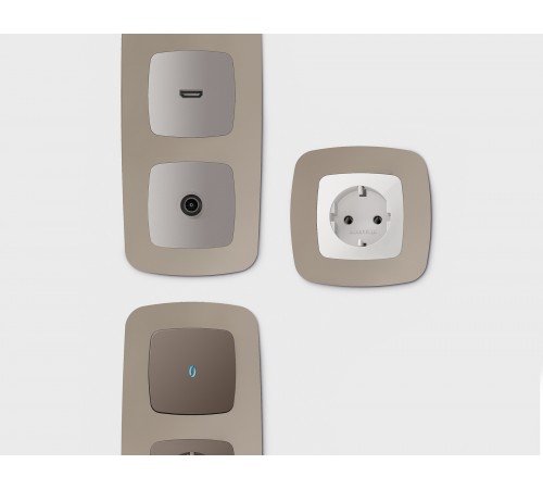 Рамка на 4 поста Ambrella Volt OF140364 Ecta