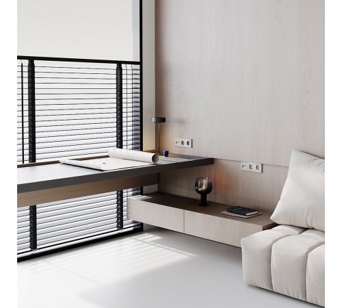 Розетка с заземлением, без рамки Voltum VLS040103 S70