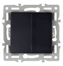 Выключатель двухклавишный без рамки Arlight 043725 SWT
